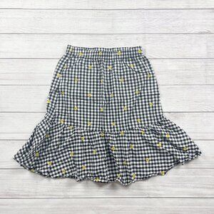 Old Navy Gingham Plaid Sunflower Skirt